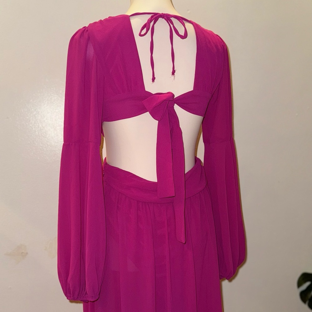 Pink Cut-Out Maxi Dress - Picture 5 of 6